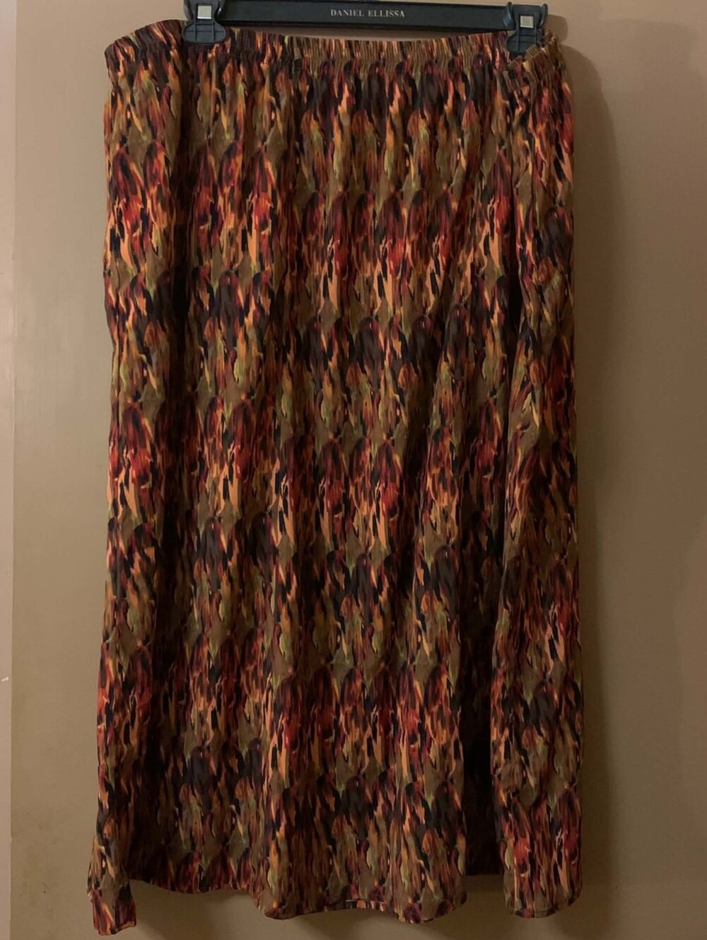 Just My Size Multicolor Skirt in Red, Orange, Yellow, Green, and Black